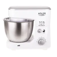 Adler AD4216 konyhai robotgép 6 sebesség 4 literes edény fröccsenésgátló 3 tartozék: sima habverő, tojásfelverő, tésztagyúró 220-240V #1