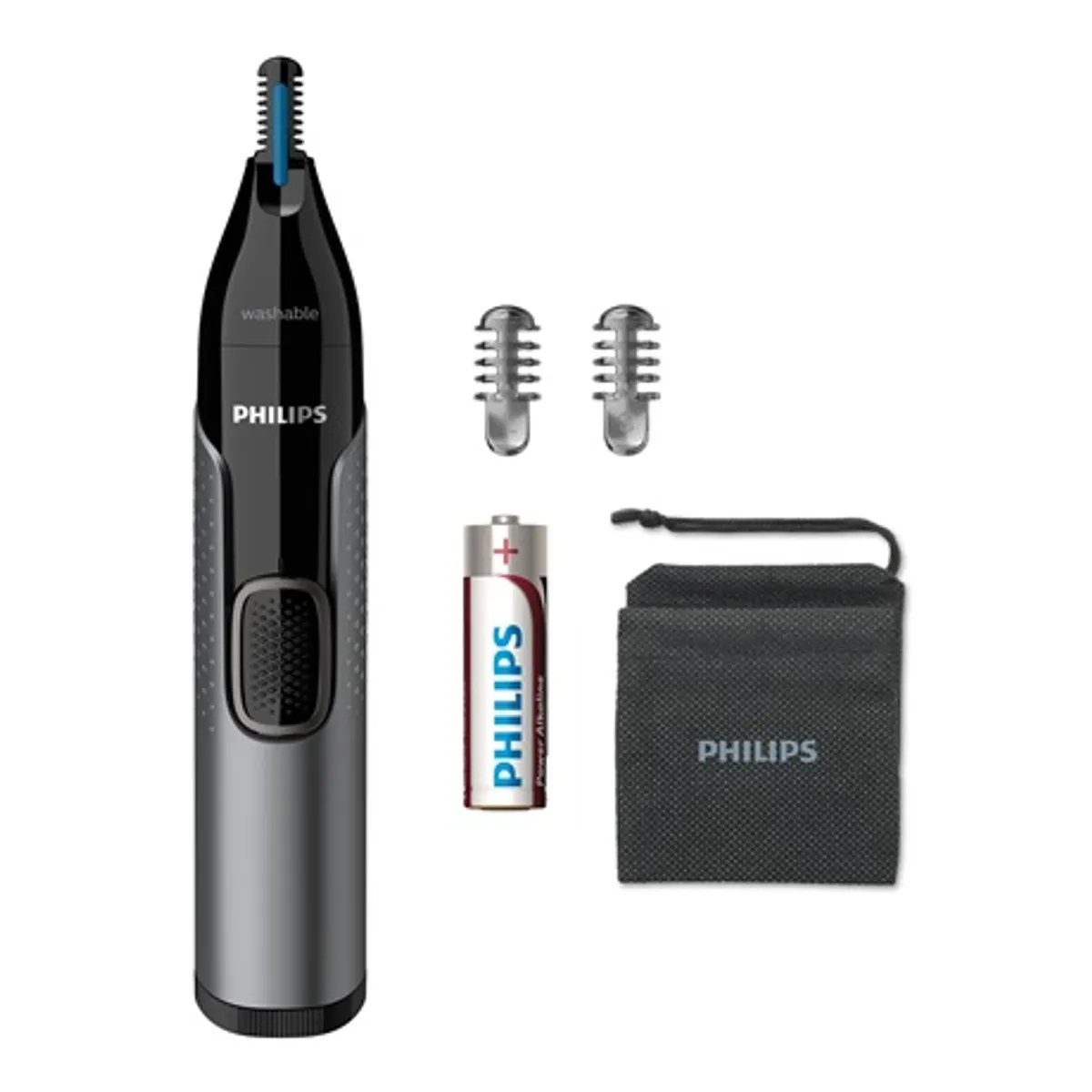 Philips NT3650-16 Series 3000 orr- és fülszőrnyíró PrecisionTrim Protective Guard AA elemmel működik 2 szemöldökfésűvel #1