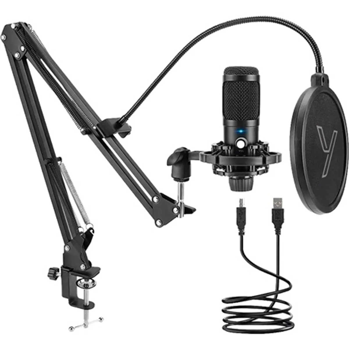 Yenkee YMC 1031 STREAMER asztali mikrofon usb kondenzátor omnidirekcionális #1