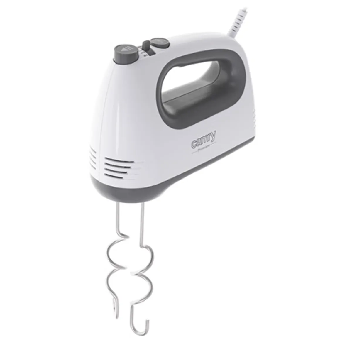 Camry CR4220W kézi mixer 750W 5 fokozat Turbo rozsdamentes acél habverő és dagasztó szárak kivehető és mosható 3 funkció dagaszt mixel habverés #1