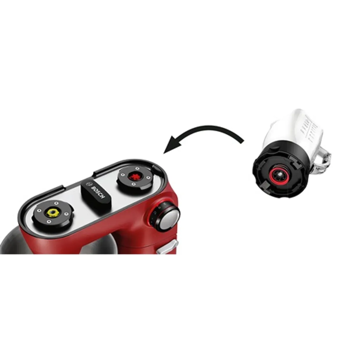Bosch MUM9A66R00 OptiMUM 1600W 5,5 literes keverőtál piros inox kivitel tésztaszenzor 7 fokozat #5