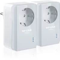 Tp-link TL-PA4010PKIT Powerline hálózati adapter készlet AV500 beépített dugalj AES-128 energia-takarékos üzemmód 300 m