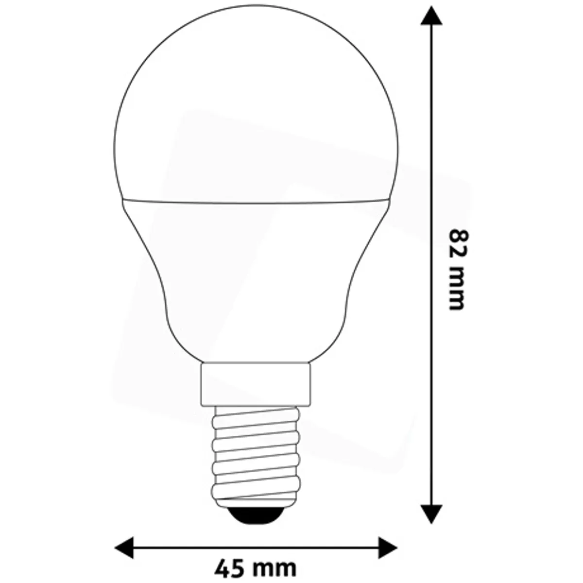 Avide ABMG14CW-6.5W LED Globe Mini G45 E14 CW 6400K 806lm IP20 45mm #3