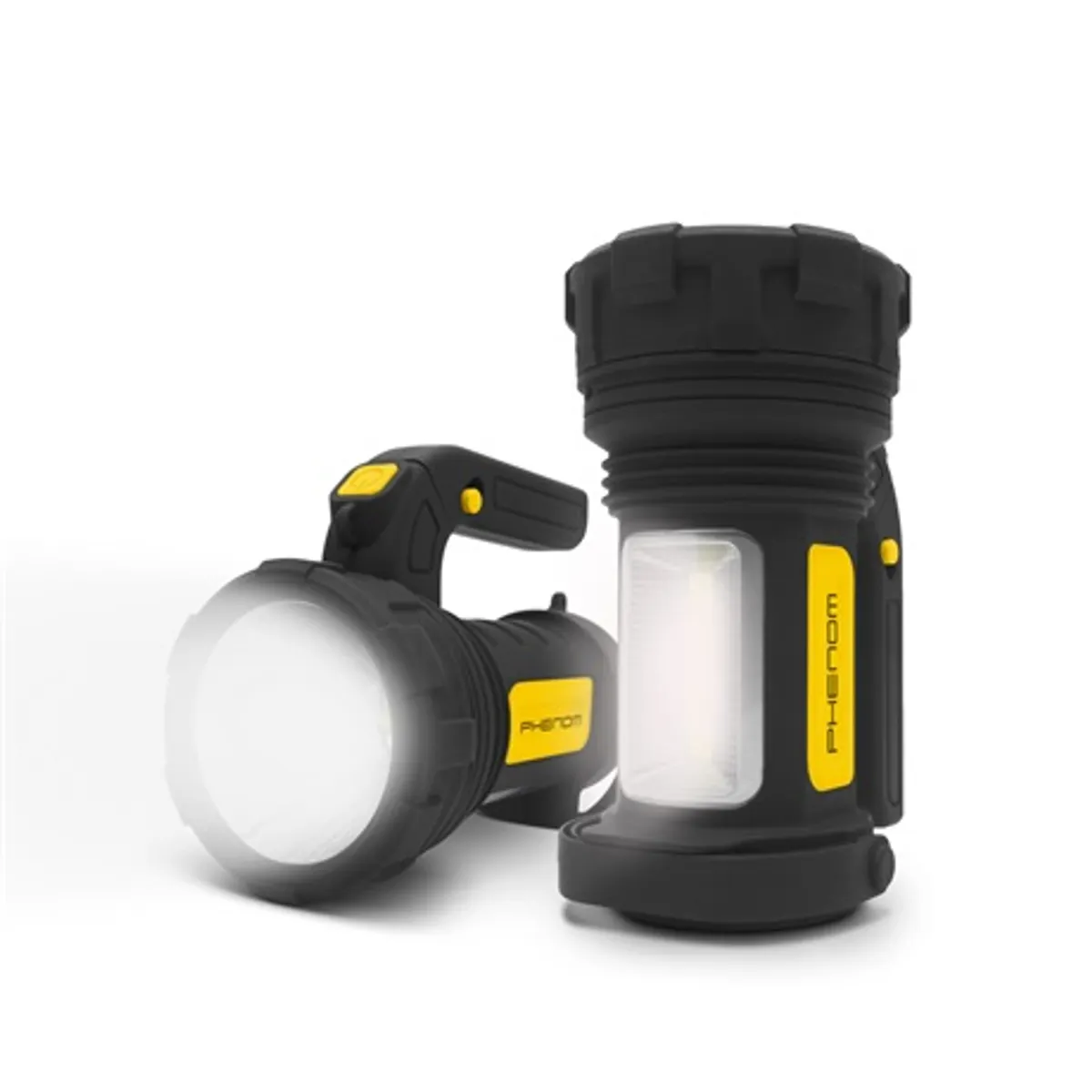 Phenom 18636 LED szerelőlámpa COB Soft-Touch borítás ergonikus 360 fokos fogantyú több mint 10 mód 172 mm hossz 3xAA #1