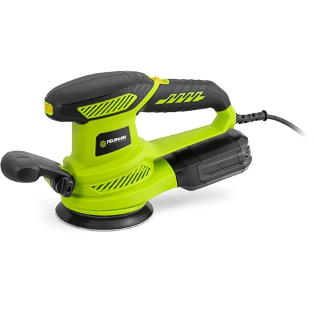 FIELDMANN FDEB 200451-E Excenter csiszoló 125 mm 450 W 13000 rpm 2 fokozat porszívócsatlakozó zaj 88 dB súly 2,1 kg kábel hossz 1,8 m #5