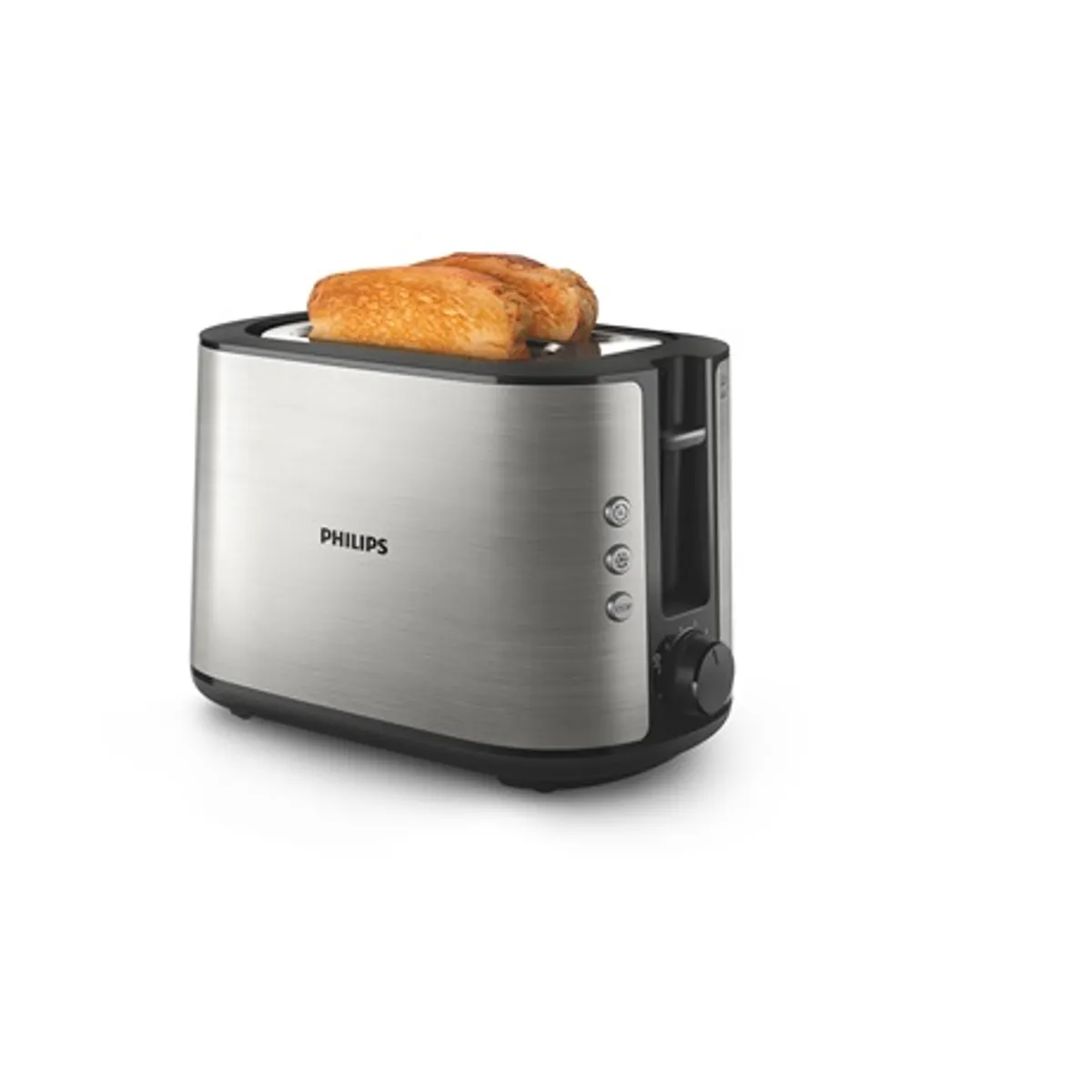 Philips HD2650/90 kenyérpirító fém 2-szeletes extra széles nyílás morzsatálca kiolvasztás #1