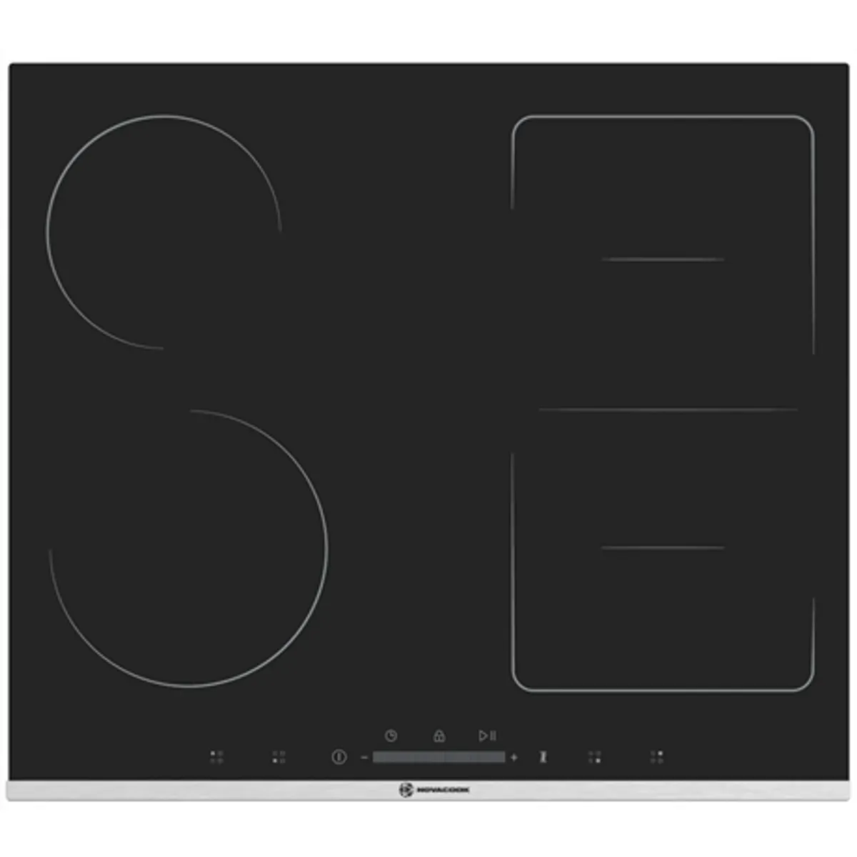 Novacook MS062 indukciós beépíthető főzőlap 4 zóna érintéses vezérlés fekete kerámia 56 cm #1