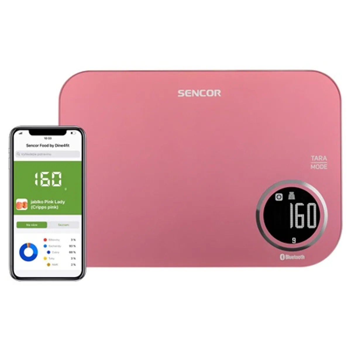 Sencor SKS 7074RD konyhai mérleg smart bluetooth 5 kg 1 g tara funkció #8