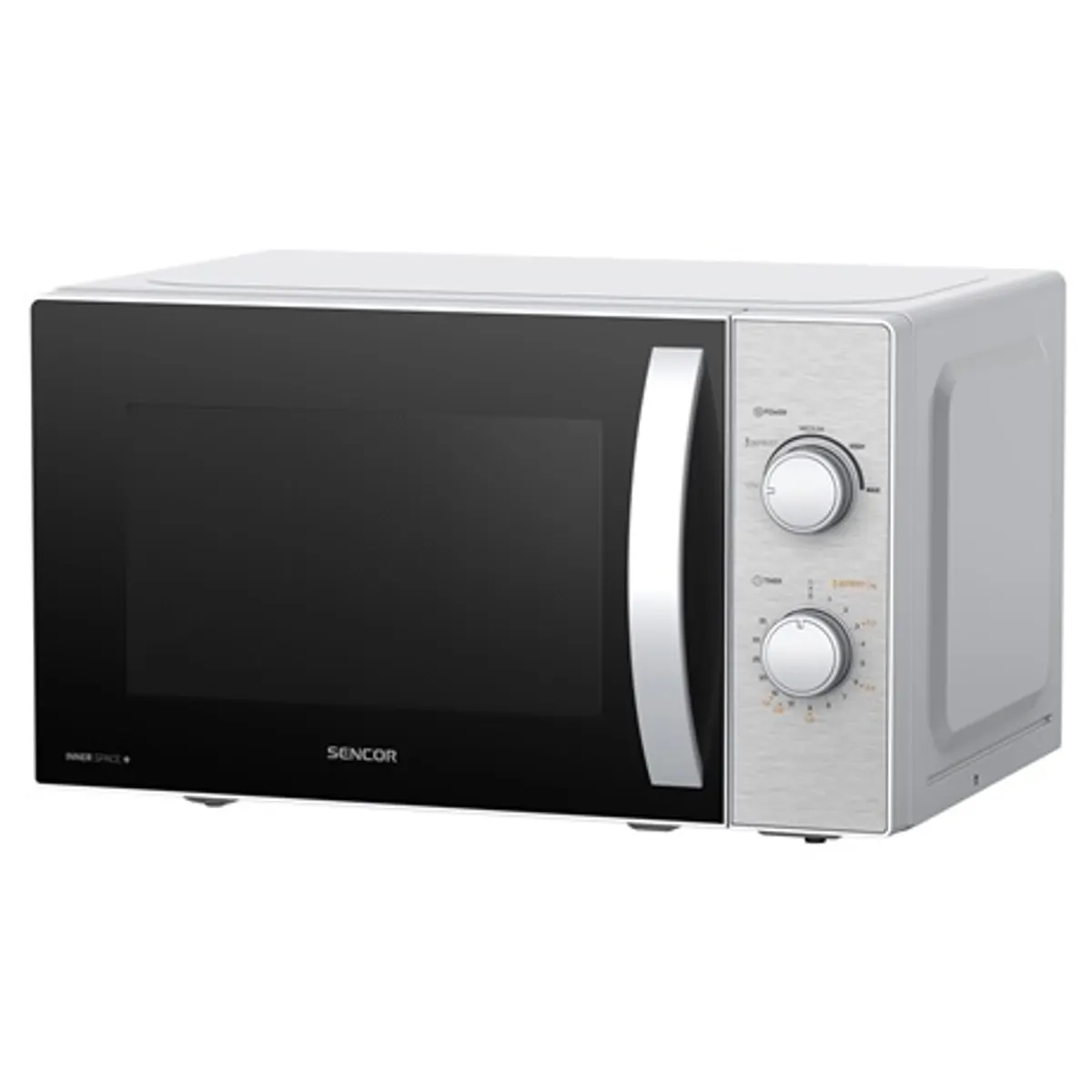 Sencor SMW 2120SS Mikrohullámú sütő 20 l 700 W mechanikus vezérlésű 25,5 cm forgótányér szabadon álló #1