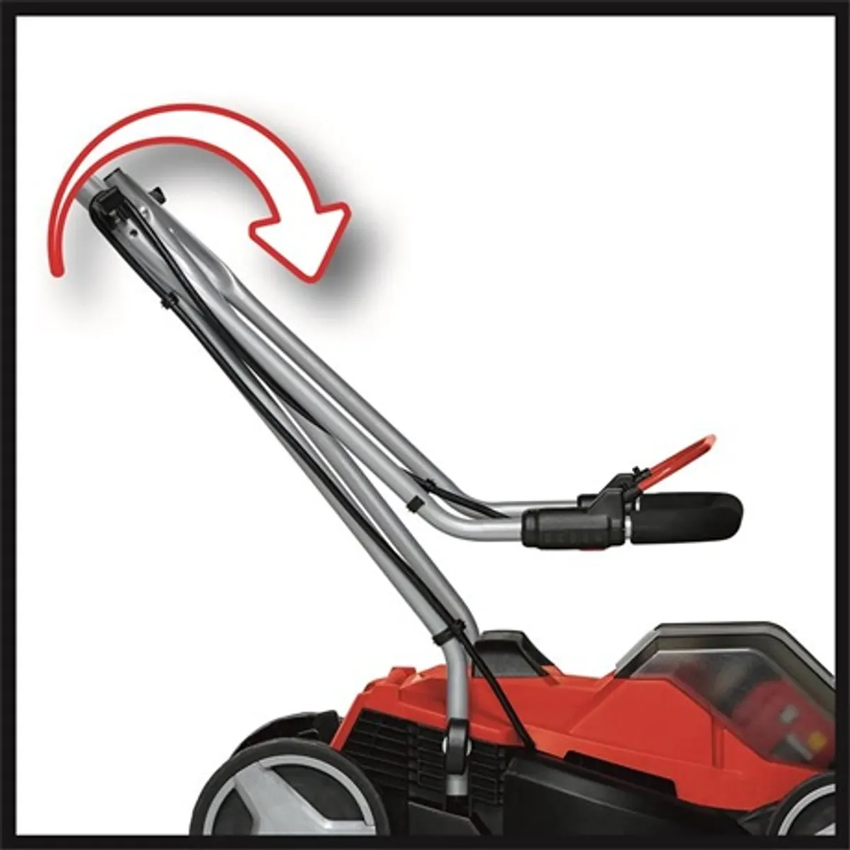 Einhell GE-CM 36/33 LI KIT (2X2,5 AH) akkumulátoros fűnyíró 33 cm vágás, 5 fokozatú magasság, 30 L kosár #3