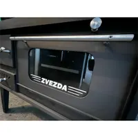 Warnex NARODNA SP GLASS sparhelt 6 kW szürke 820x660x420 mm sütőtér 210x410x400 mm tűztér 200x380x260 mm #2