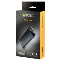 Yenkee YPB 3010 Powerbank 30 000 mAh USB-C bemenet Micro USB bemenet Lightning LCD kijelző 2x USB kimenet QC 2.0 és 3.0 45W Power Delivery #2