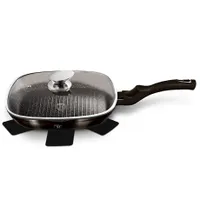 Berlinger Haus BH-6612 grill serpenyő fedővel 28 cm, indukciós kompatibilis, tapadásmentes, PFOA-mentes, sütőben használható #1