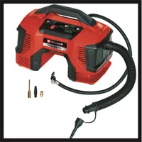 Einhell pressito 18-21 solo Akkus kompresszor 18V digitális nyomásmérő automatikus kikapcsolás bar, PSI és kPa adapterkészlet #4