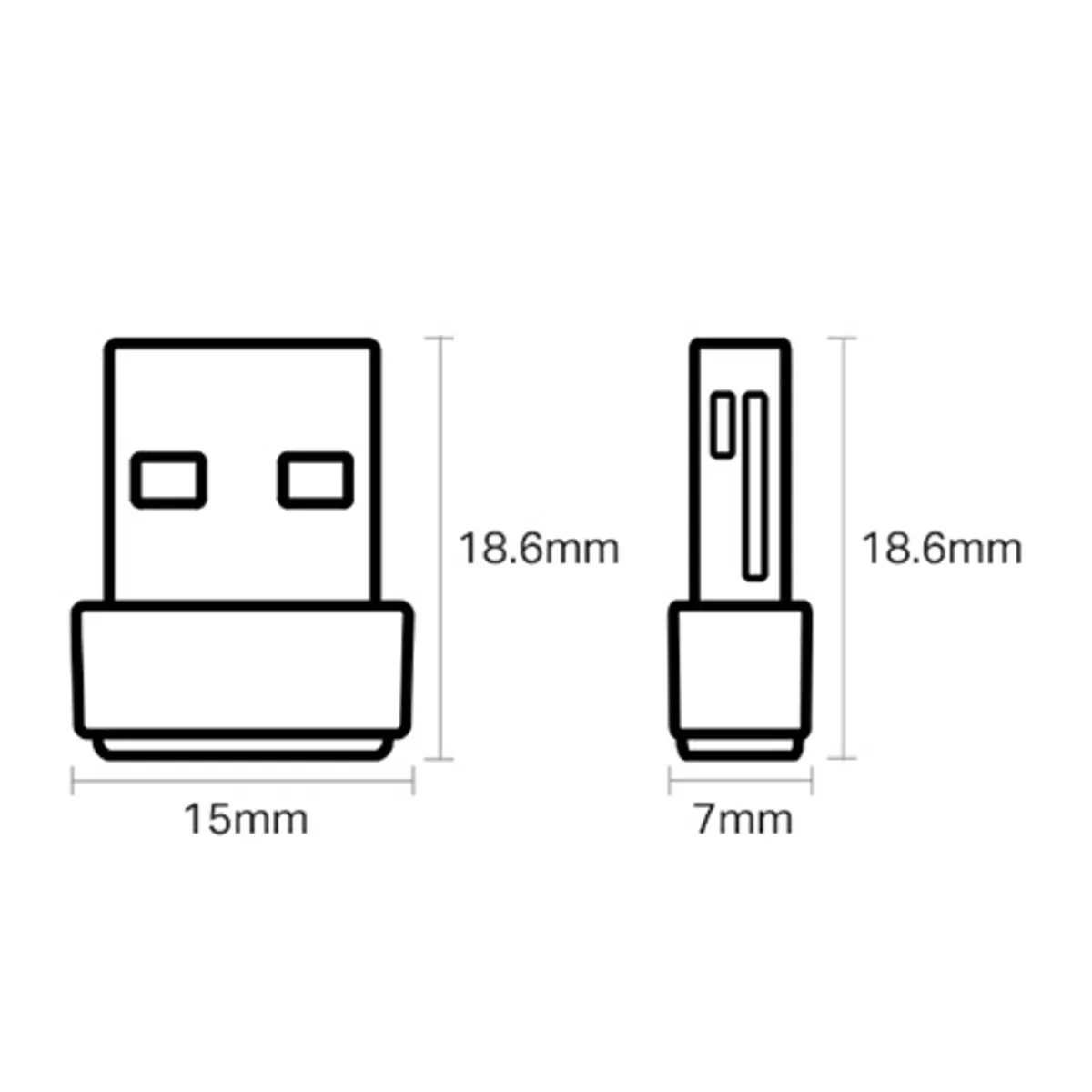 TP-LINK ARCHER T2U NANO Archer T2U Nano AC600 Dual-band USB 2.0 2,4 GHz 5 GHz IEEE 802.11ac #4