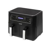 Home by Somogyi HG AF 24 Forrólevegős sütő dupla 2x3,8 l 2460 W 6 üzemmód MEAL funkció DUAL funkció #1
