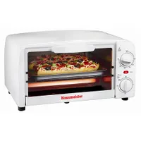 Hausmeister HM6104A minisütő grill 9L 750W zománc mechanikus hőfokszabályzó időzítő automatikus kikapcsolás morzsa tálca sütőrács