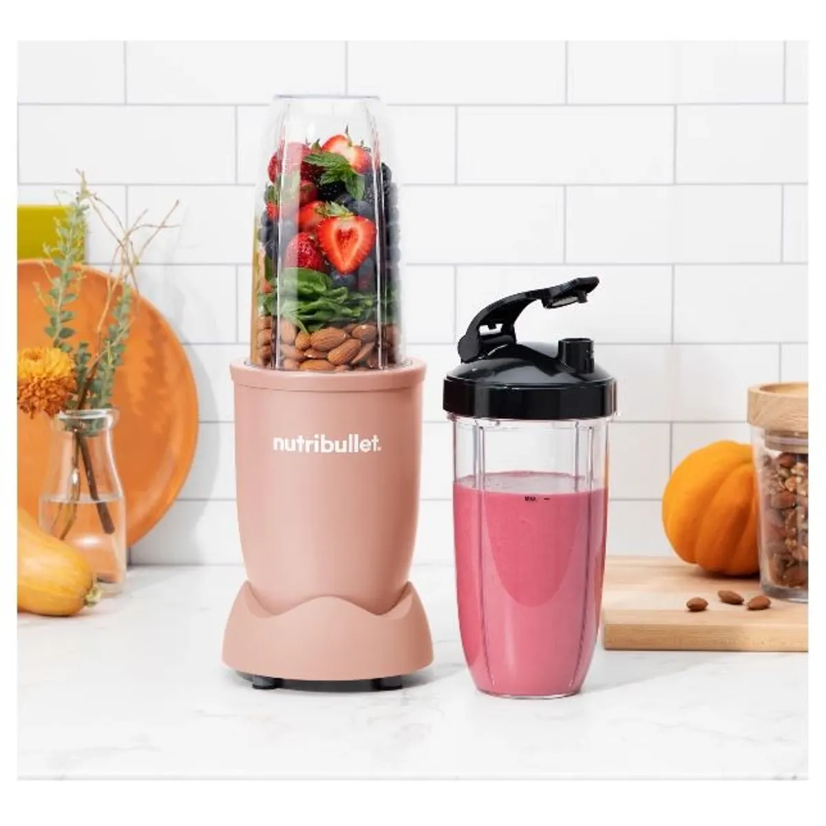 Nutribullet NB907MACL Pro Mineral turmixgép 900 W 946 ml Tritan BPA-mentes rozsdamentes acél pengék To-Go fedél rózsaszín #3