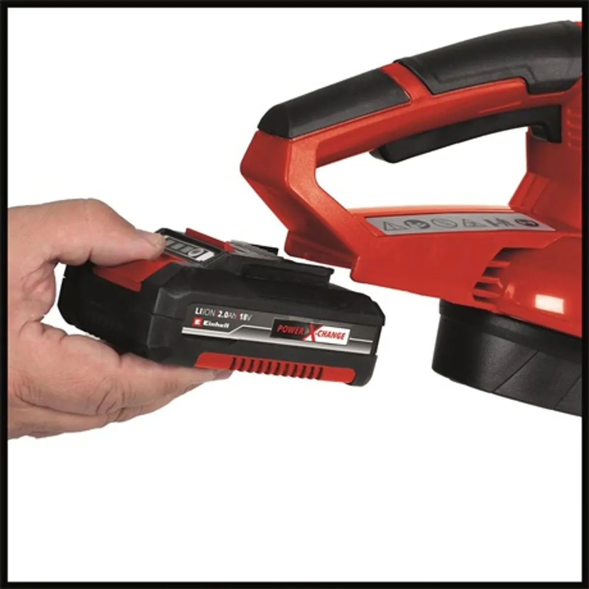 Einhell GC-CL 18/1 LI E - SOLO lombfúvó 210 km/h 12000 min-1 softgrip 2 részes cső #3