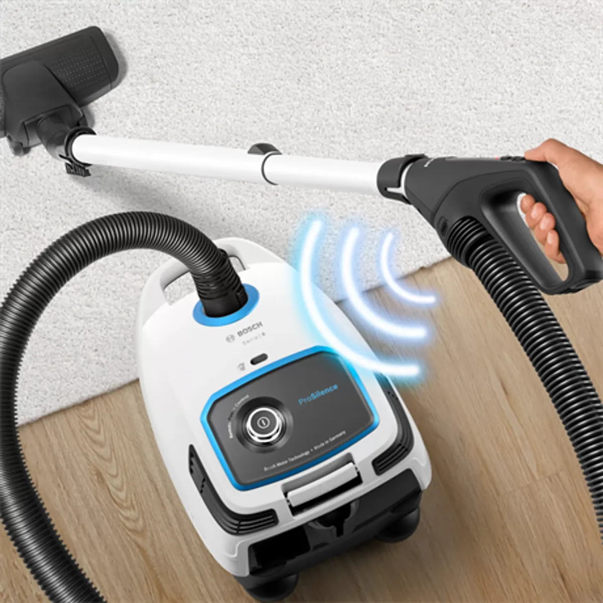 Bosch BGB6SIL1 ProSilence Serie6 porzsákos HEPA H13 távvezérlés 12 m hatótáv automatikus kábelfeltekerés #2