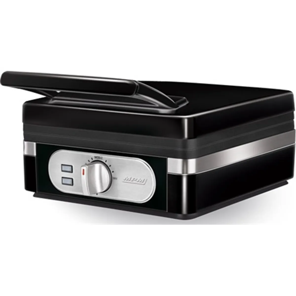 MPM MGO-24 gofri sütő fekete 1400W tapadásmentes 2 gofri automatikus hőmérséklet szabályzó #1