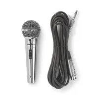 Nedis MPWD45GY dinamikus mikrofon kardioid, XLR csatlakozás, 6,35 mm kimenet, 600 Ohm, 80 Hz-13 kHz, 5 m kábel, fém test, kapcsoló igen #2