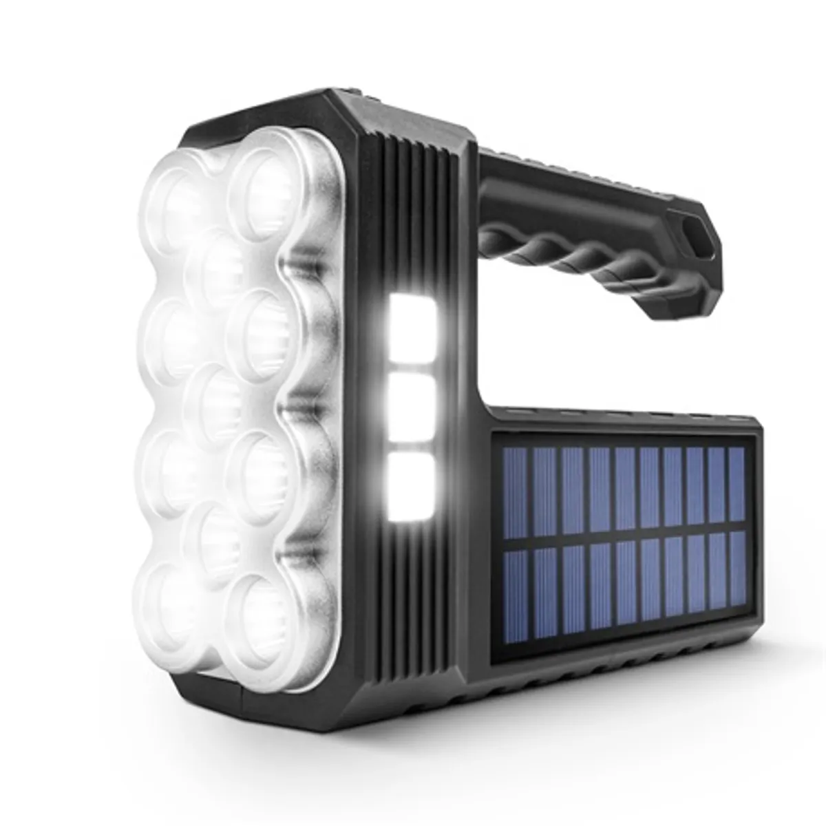 Phenom 18581 zseblámpa, szolár COB LED, 3W-3W, 650 és 350 lm, IP55, 1200 mAh Li-ion, MicroUSB #1