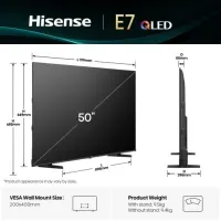 Hisense 50E7Q QLED 4K Smart Dolby Vision Atmos AI 4K Upscaler VRR ALLM VIDAA #2