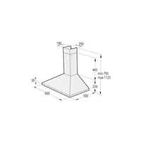 Gorenje WHC63CLI Classico 60 cm páraelszívó, nyomógombos vezérlés, 650 m3h, 70 dB, energiaosztály B #2