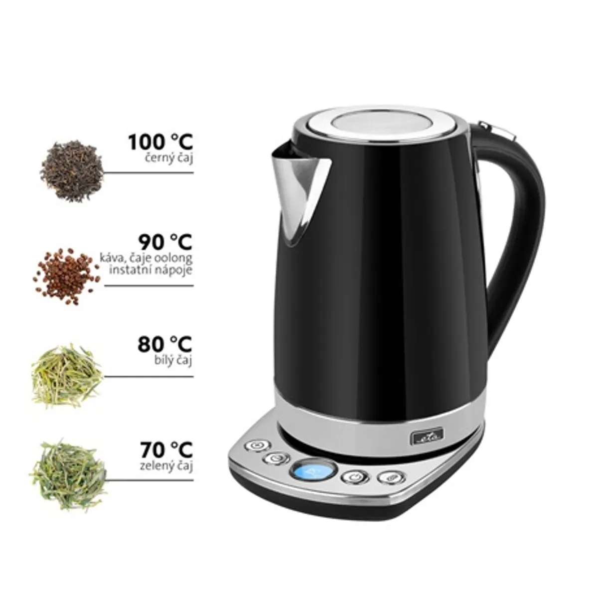 Eta 158790000 Isabela vízforraló 1,7 l 2200 W 30-100 C melegen tartás LCD kijelző STRIX #9