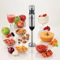Ariete 898.1 7 az 1-ben botmixer szett 1000 W 10 fokozat Turbo 4 késes acél pengék habverő 500 ml aprító 700 ml mérőpohár 2 literes munkatál burgonyapürésítő korongok #6
