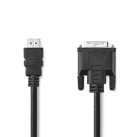 Nedis CCGL34800BK20 HDMI-DVI-D kábel 2 m fekete 1080p