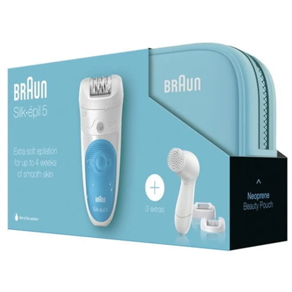 Braun SE5-545GS epilátor 4 hétig sima bőr MicroGrip technológia 28 érintkezési pont nedves és száraz használat vezeték nélküli 2 sebességfokozat #3