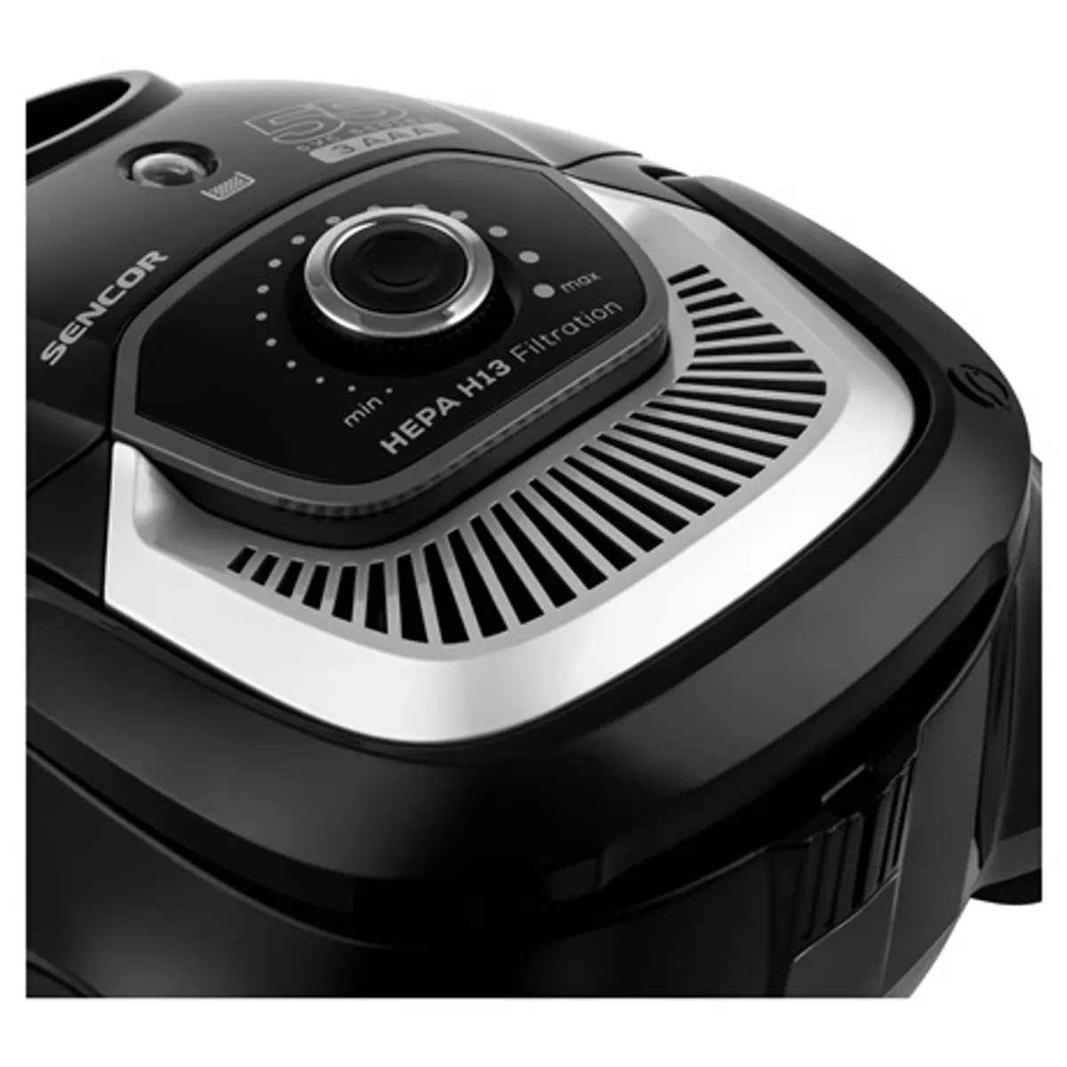 Sencor SVC5501BK porzsákos porszívó 700 W HEPA H13 2 literes porzsák kapacitás automatikus kábelbehúzás #7