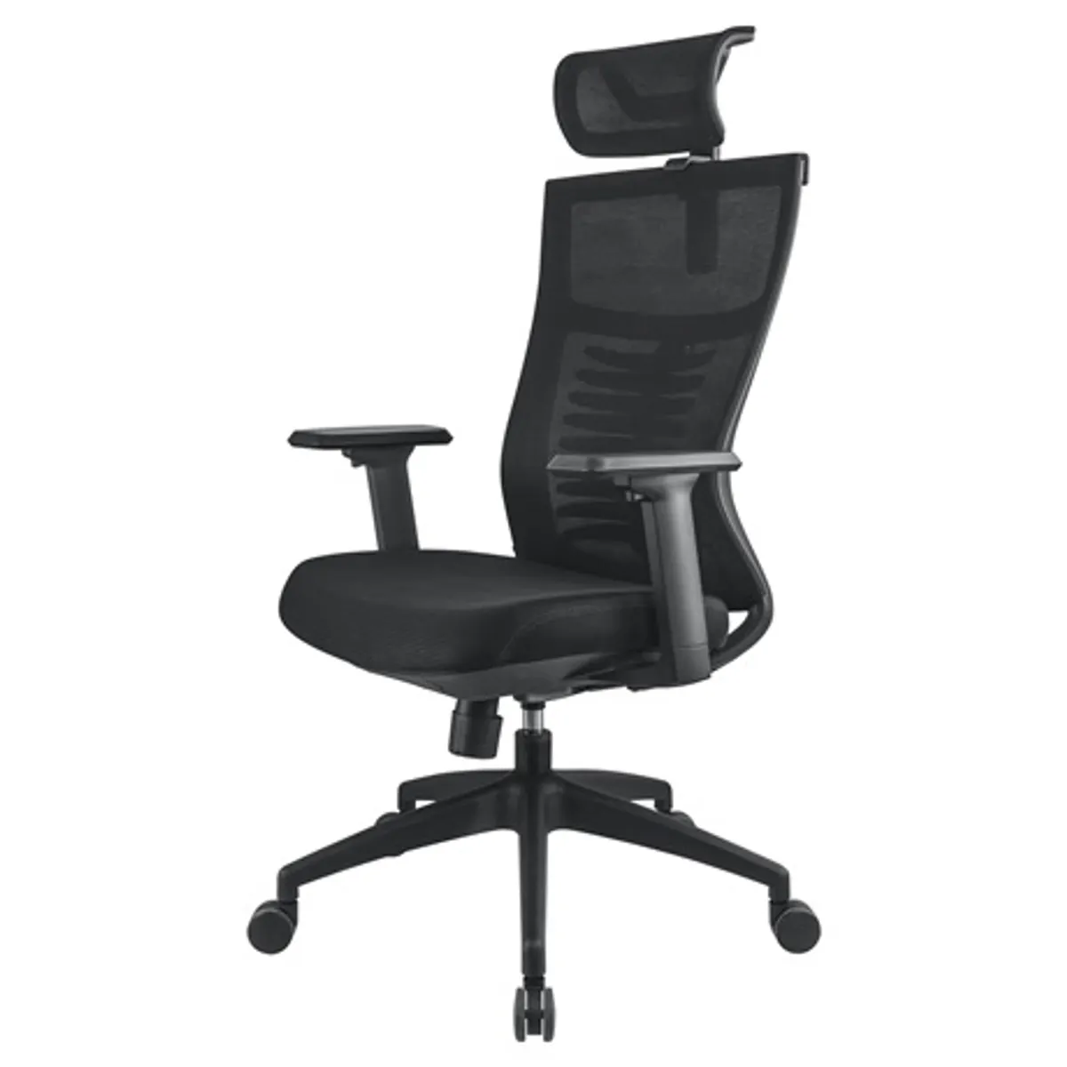 Yenkee YGC 500BK FISHBONE 3D állítható könyöktámasz szinkron mechanizmus ülésmagasság 48-56 cm 90-135 deg háttámla dőlésszöge 120 kg teherbírás #1