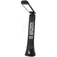 Avide ABLDLC-6W-B-HG led asztali lámpa Hugo naptárral bőrhatású fekete-barna #2