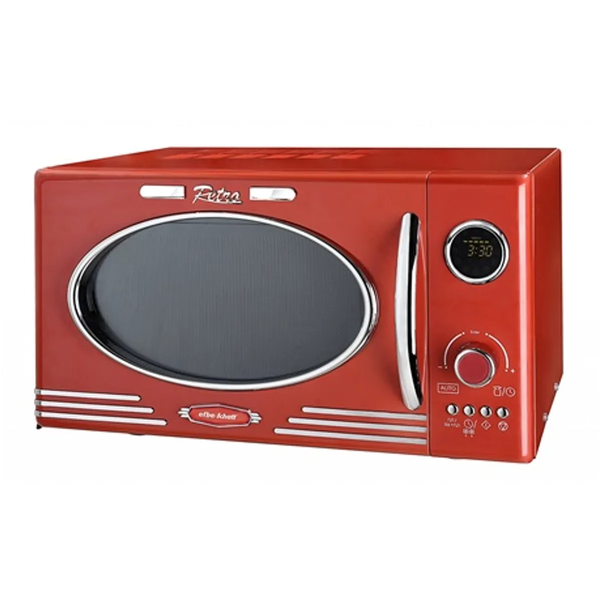 Kalorik MW2500DGR grillezős mikrohullámú sütő 25L, 900W, grill 1000W, 5 fokozat, 12 program, olvasztás, 60 perc, 270mm üvegajtó, retro dizájn #1