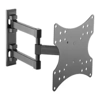 Stell SHO 4540 fali konzol kihúzható teherbírás 20 kg 23-42" VESA 75x75 100x100 200x100 200x200 dőlés 10 forgás 90 fok fekete