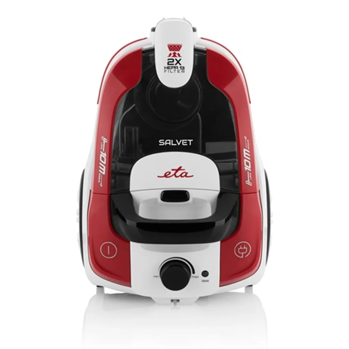 Eta 051390000 SALVET Salvet porzsák nélküli 700 W eco motor, 2x hepa szűrő, portartály 2,2 l, 7 m kábel, 360 fokos forgatható első kerék #1