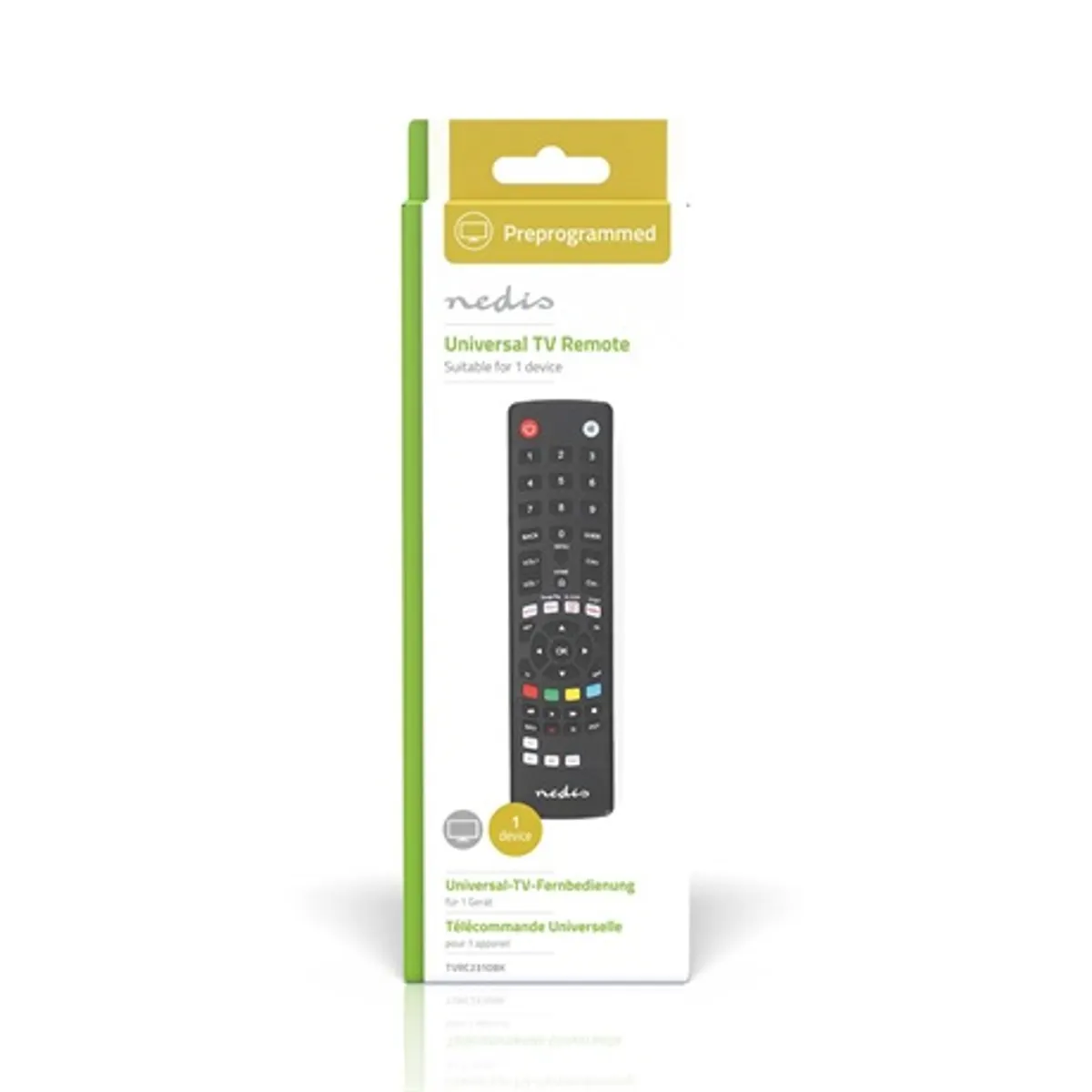 Nedis TVRC2310BK univerzális távirányító előre programozott kódbevitel Netflix YouTube Amazon Prime Google Play Disney plus #2