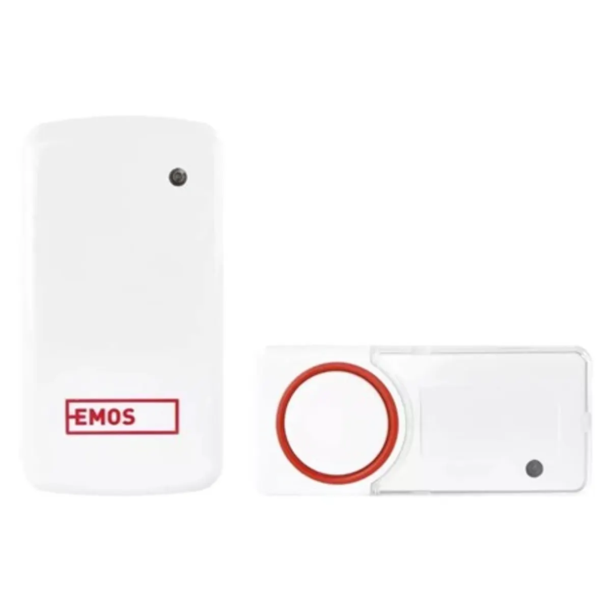 Emos P5750 Vezeték nélküli csengő 230V AC, 433 MHz, 110 dB, 10 dallam, IP44, automatikus párosítás, piros #1