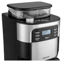 Sencor SCE7000BK filteres darálós kávéfőző 200 g kapacitású kávébab tartály, 1,5 l üvegkancsó, LCD kijelző #7