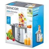 Sencor SJE1055SS gyümölcscentrifuga rozsdamentes 800 W 2 fordulatszám 10600 12600 rpm 1,6 l rostgyűjtő 75 mm széles adagoló #3