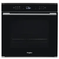 Whirlpool W7 OM4 4S1 P BL Sütő beépíthető elektromos 73L Pirolitikus Digitális kijelző Légkeverés Grill 2450W Energiaosztály A Fekete #1