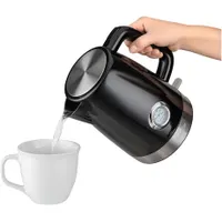 Sencor SWK1798BK vízforraló 1,7 l 2150 W beépített hőmérő rozsdamentes acél fűtőlap rejtett spirál vízszint kijelző működésjelző fedélzár #7
