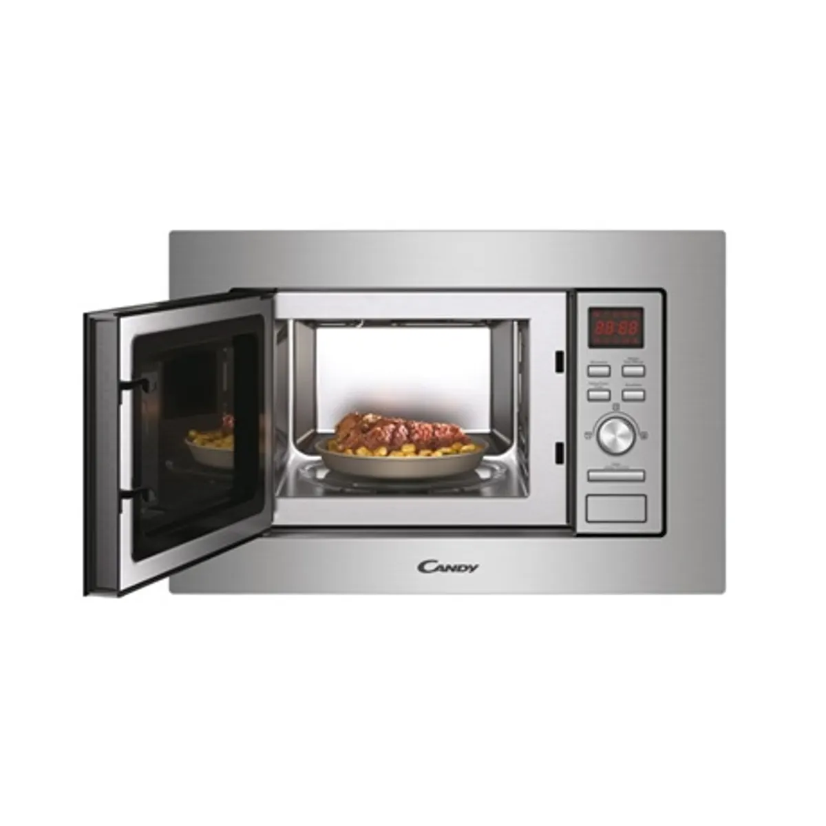 Candy MIS1730X beépíthető mikrohullámú sütő Easy Touch vezérlők 13 automatikus program leolvasztó gyerekzár 17 l 59,4 cm #2