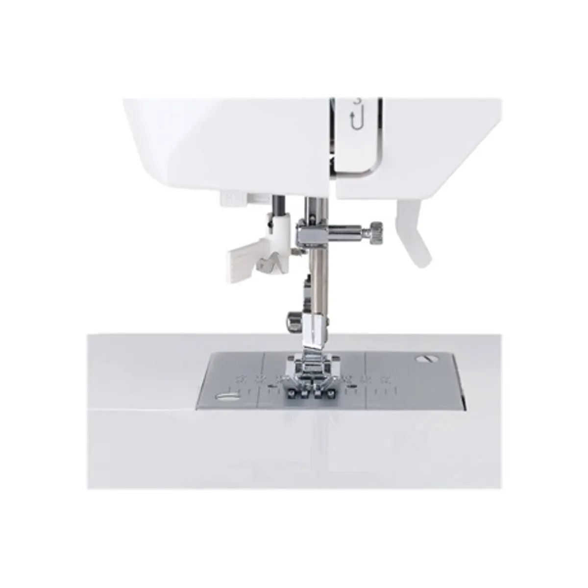Singer C 5205 GREY Varrógép 80 öltés gomblyuk program szabad kar beépített tűfűző hosszabbító asztal StayBright LED LCD visszafordítás 13 tűpozíció #5