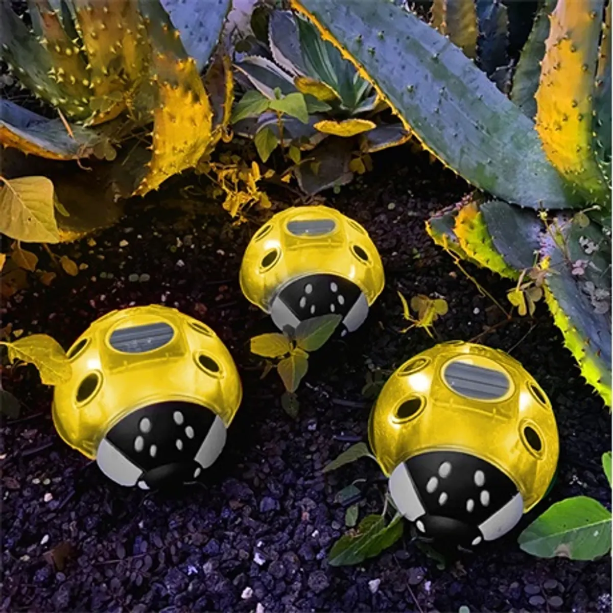 Garden of Eden 11764C Szolár katicabogár ip44 6 led melegfehér #2