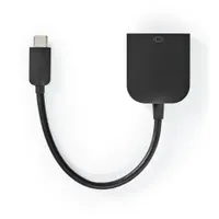 Nedis CCGP64852BK02 USB-C to VGA adapter kábel 0.20 m fekete 1920x1200@60Hz #1
