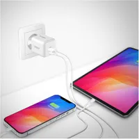Yenkee YAC G38 Volt GaN töltő 20W USB-C és USB-A fehér #9